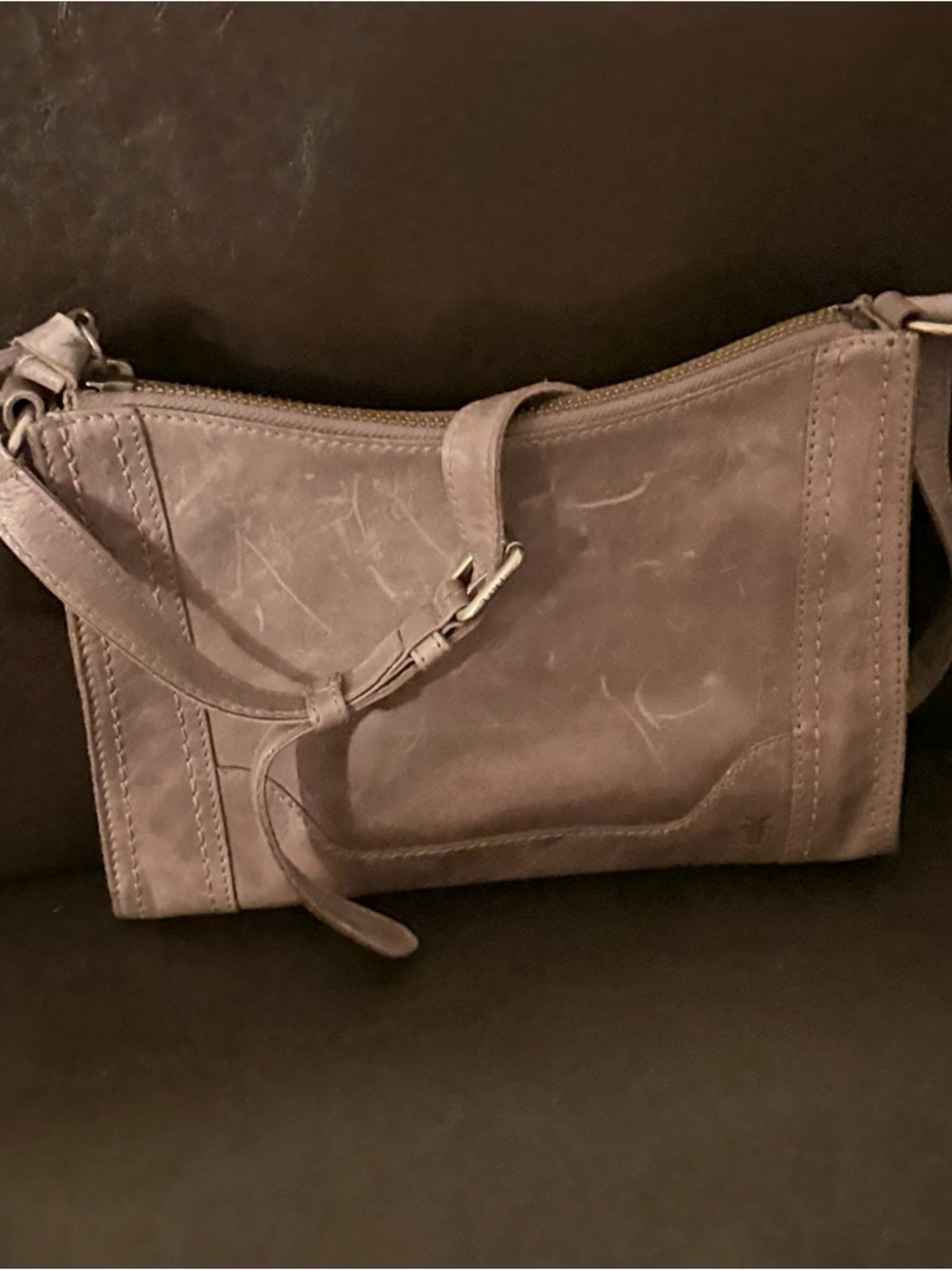 Frye Melissa crossbody bag amethyst with Adjustable Strap
